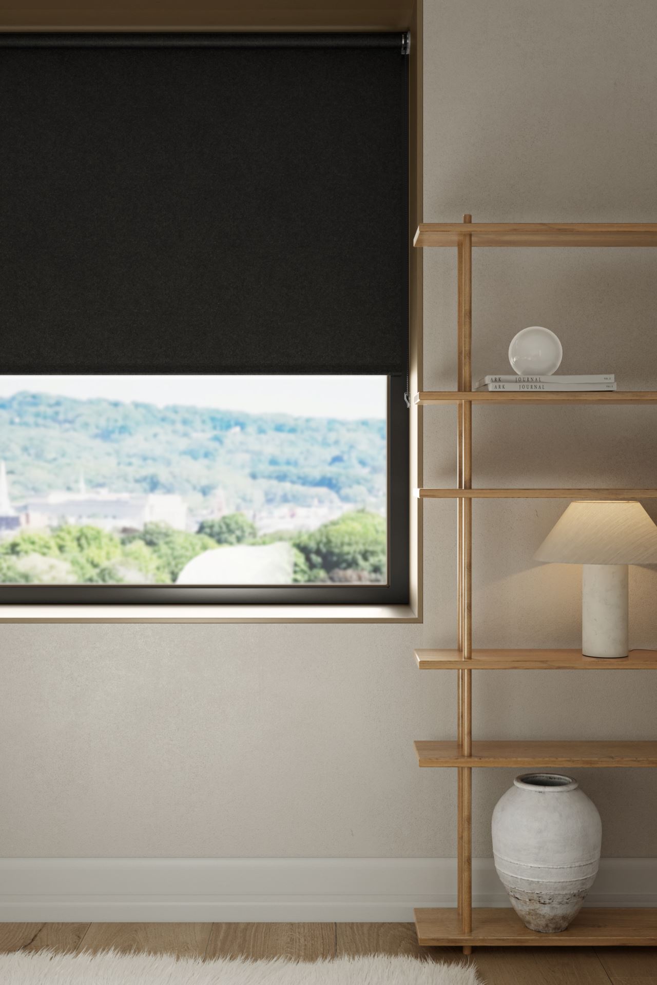 Pimendav rulookardin must - 100x185 cm must - 1