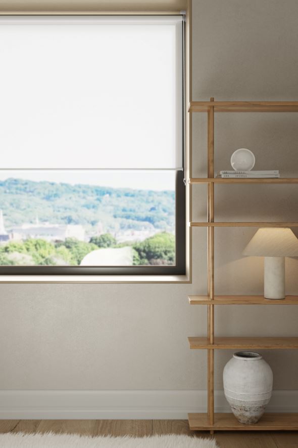 Läbipaistev rulookardin loodusvalge - 2