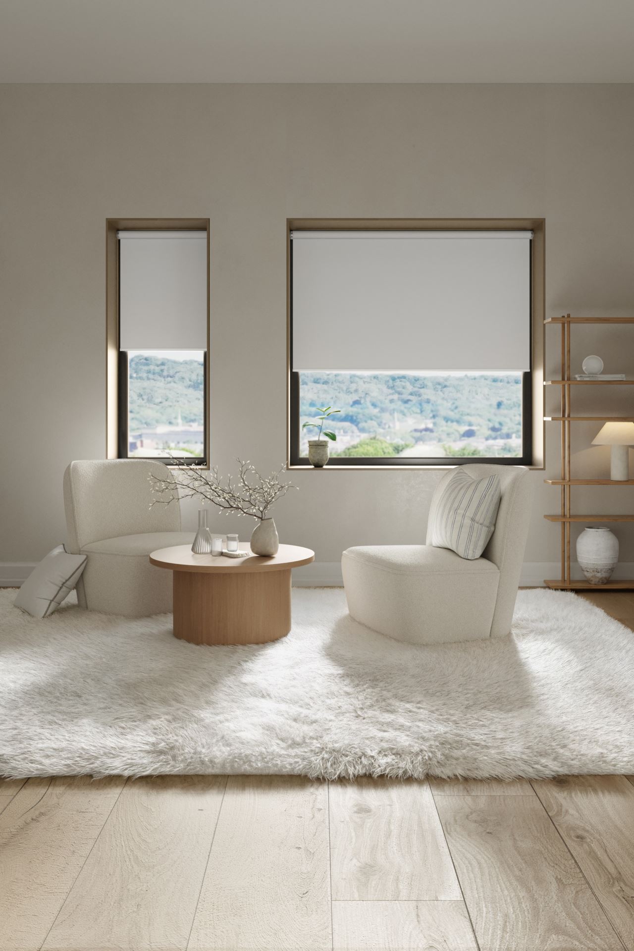 Pimendav rulookardin, ilma nöörita valge - 4