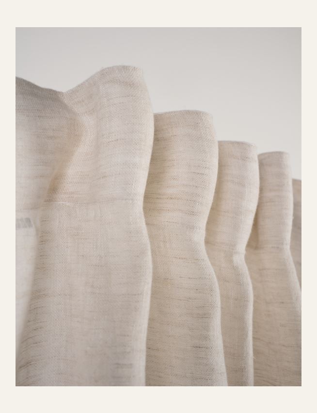 Linane kardin naturaalne toon - 4