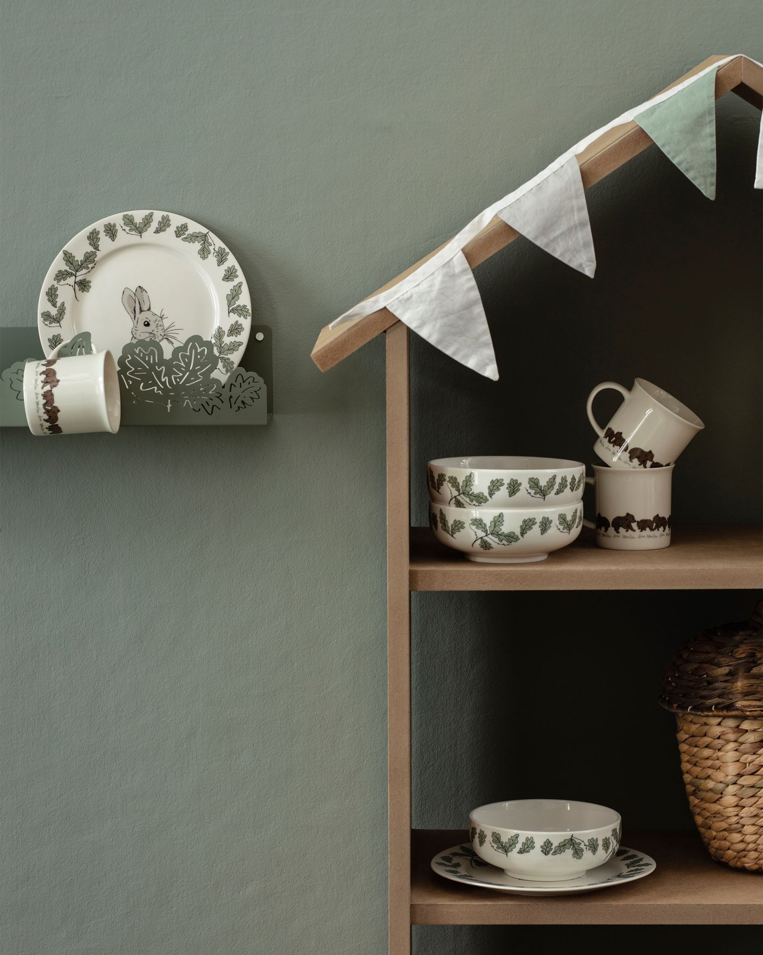 Hommikusöögikomplekt mitmevärviline/valge - 6