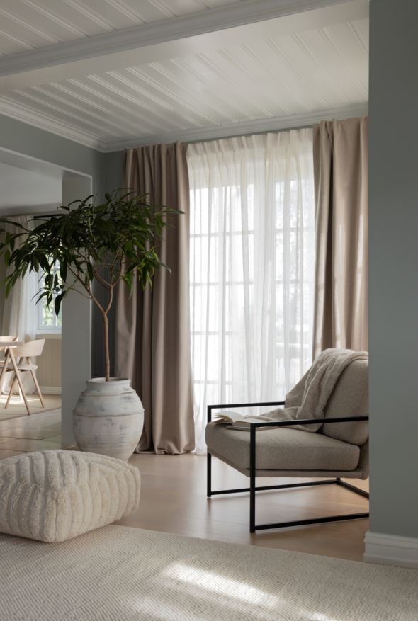 Eriti lai kardin loodusvalge - 6