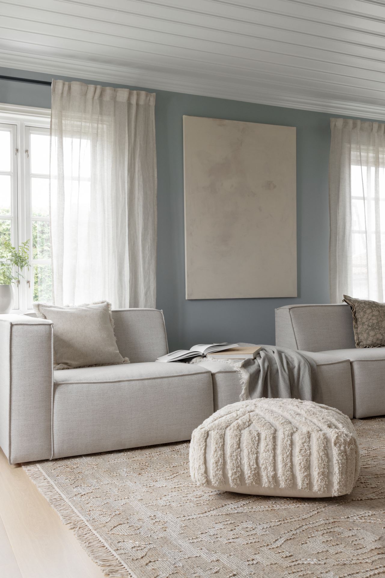 1,5-kohaline mooduldiivan /käetugi vasakul naturaalne toon - 6