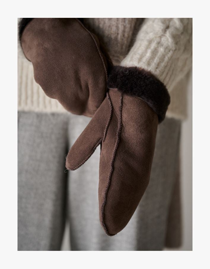 Villased kindad tumepruun - one size tumepruun - 1