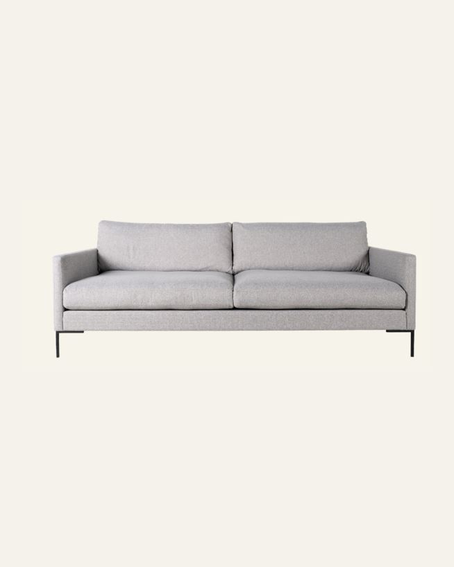 3-kohaline diivan helehall - 227x100x83 cm helehall - 1