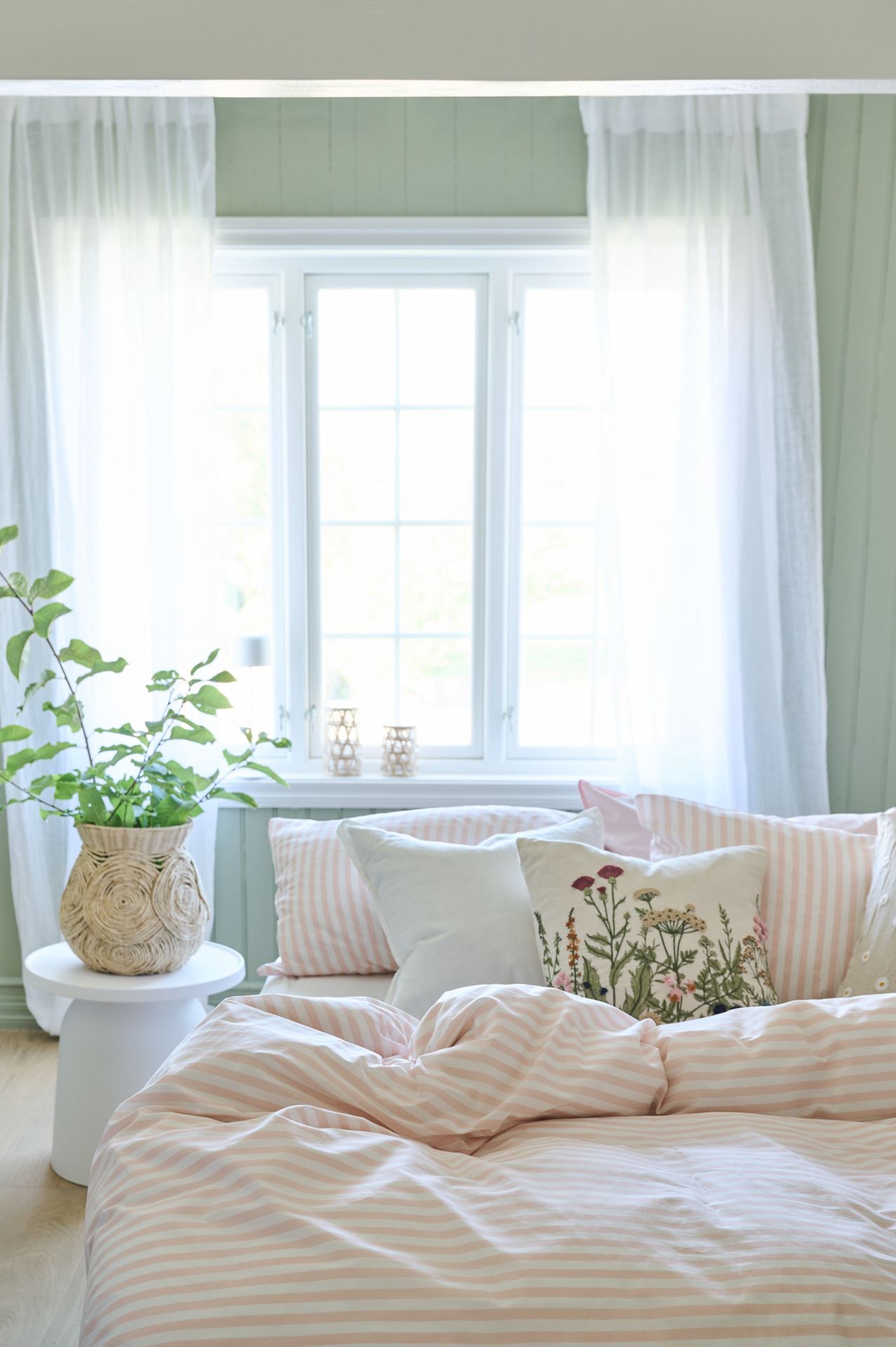 Voodipesukomplekt puuvillane roosa - 3