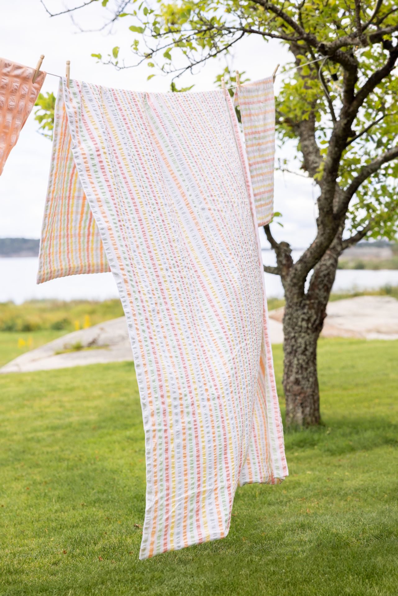 Voodipesukomplekt lõimvärvitud krepp-puuvill mitmevärviline - 5