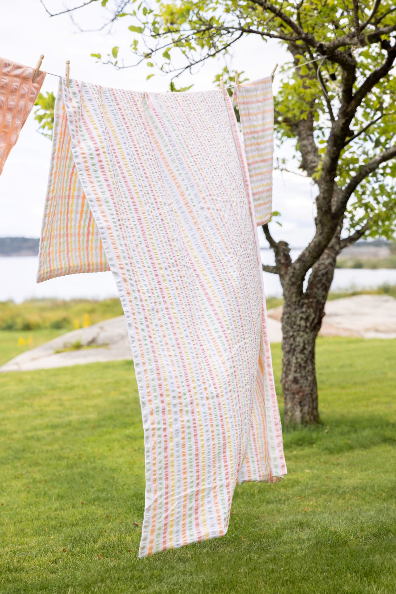 Voodipesukomplekt lõimvärvitud krepp-puuvill mitmevärviline - 5