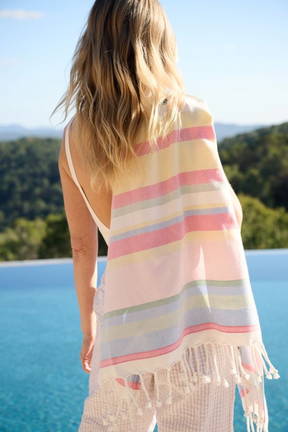 Vannirätik mitmevärviline/roosa - 2