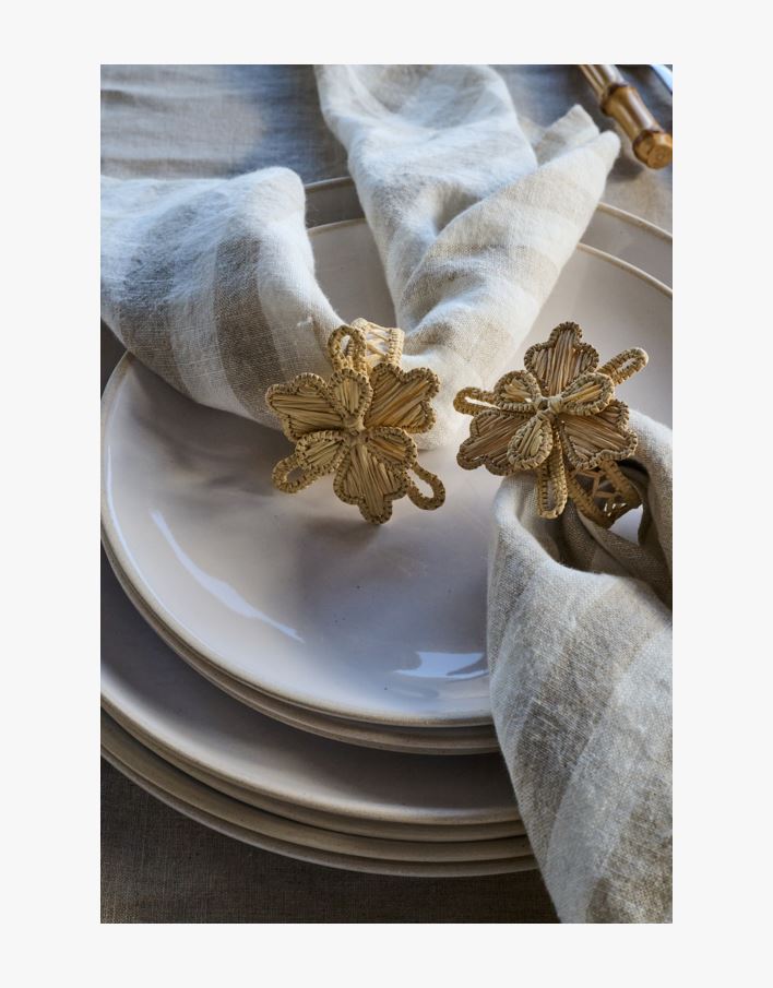 Salvrätikurõngad 2tk naturaalne toon - 6x7 cm naturaalne toon - 1