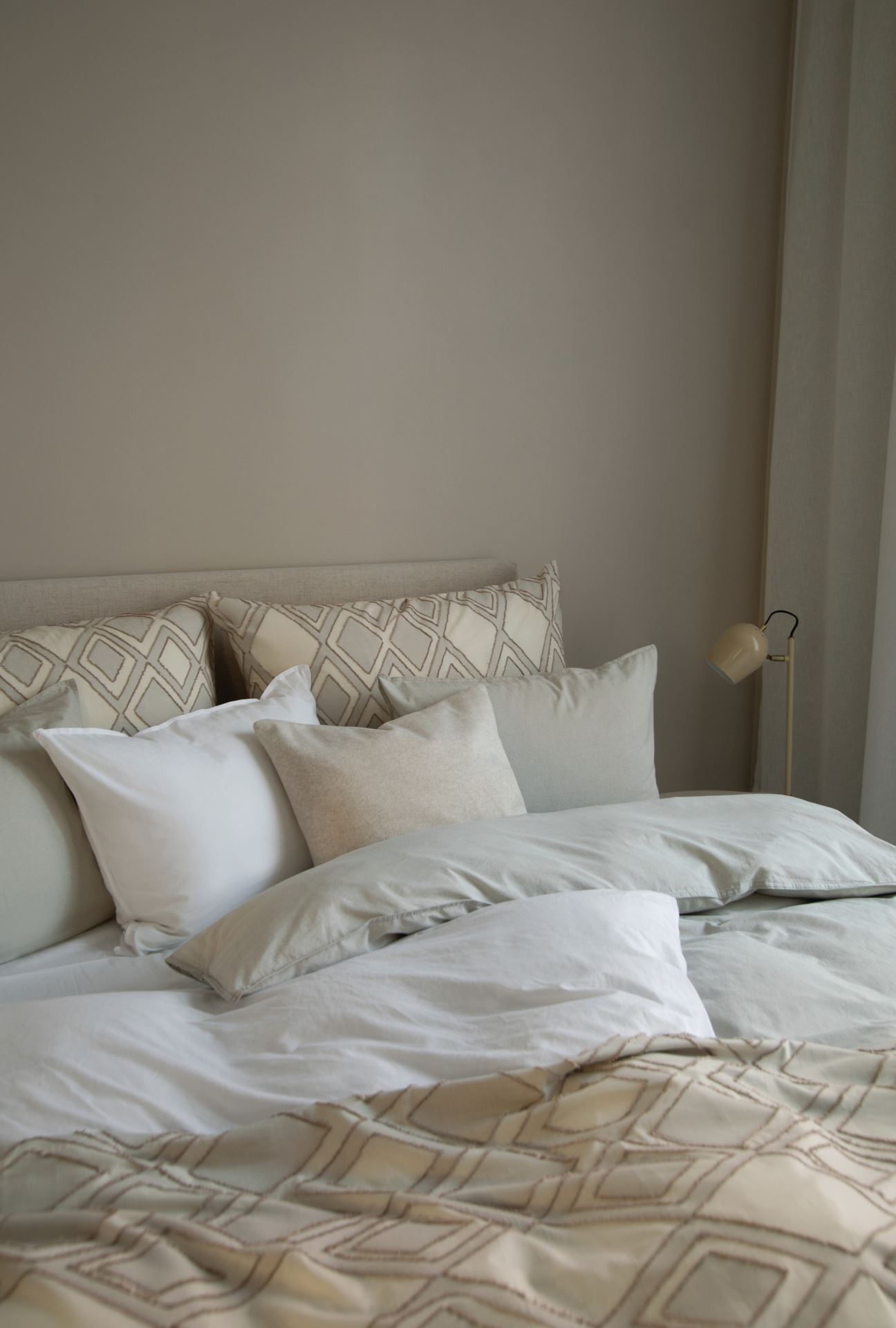 Voodipesukomplekt puuvillane valge - 4