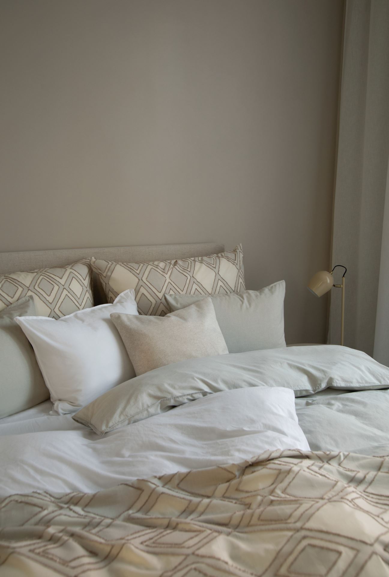 Voodipesukomplekt puuvillane valge - 4