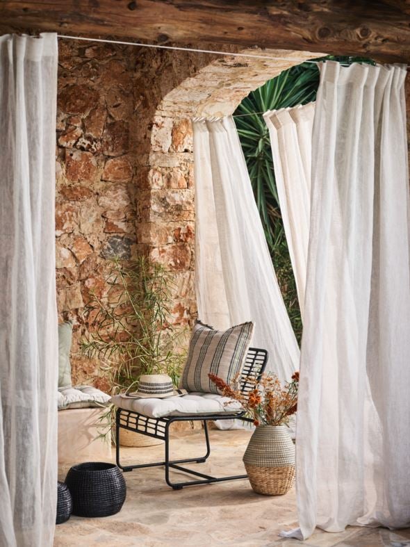 Linane kardin valge - 4