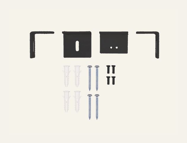 Seinakinnituse detailid must - 2