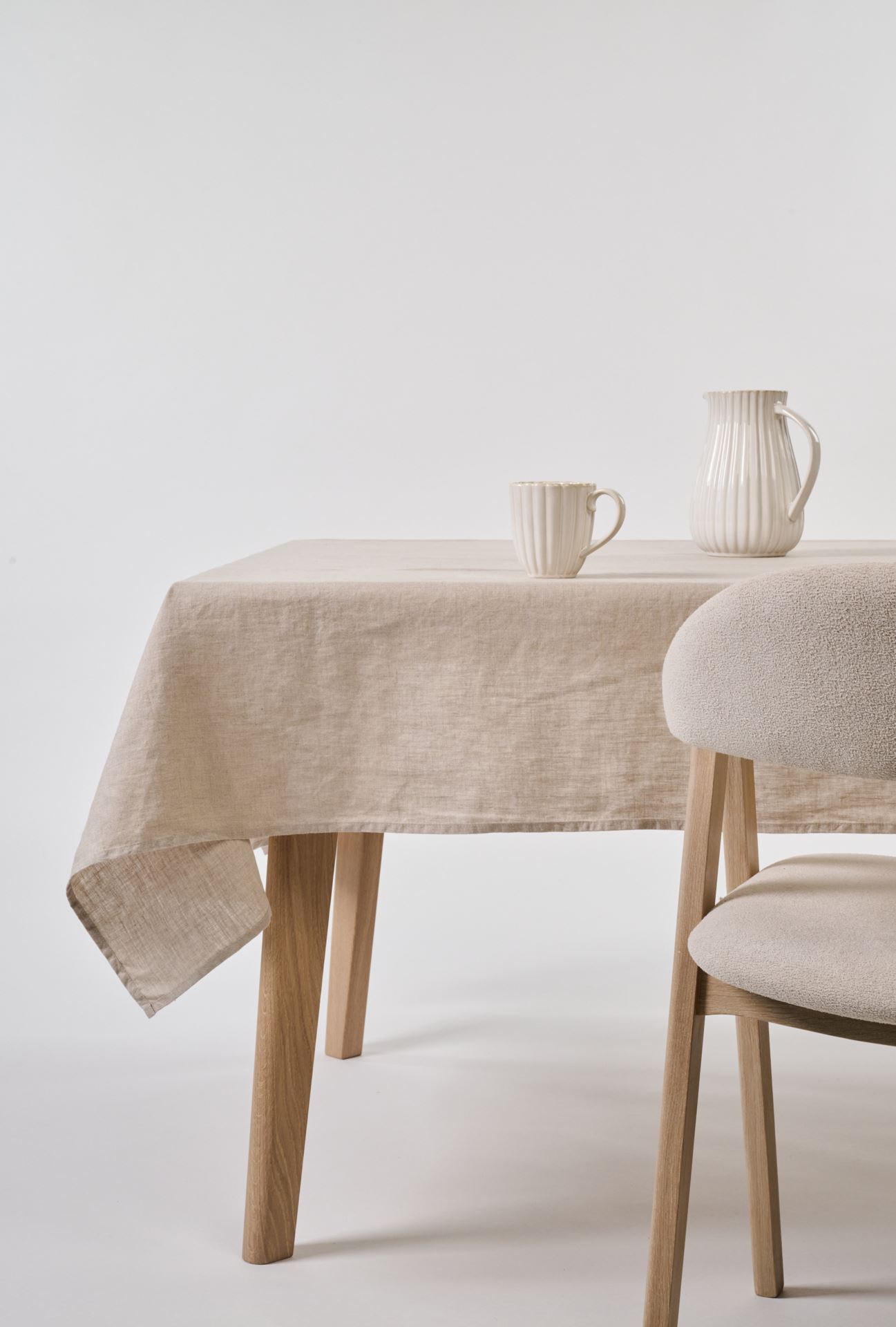 Linane laudlina naturaalne toon - 90x90 cm naturaalne toon - 1