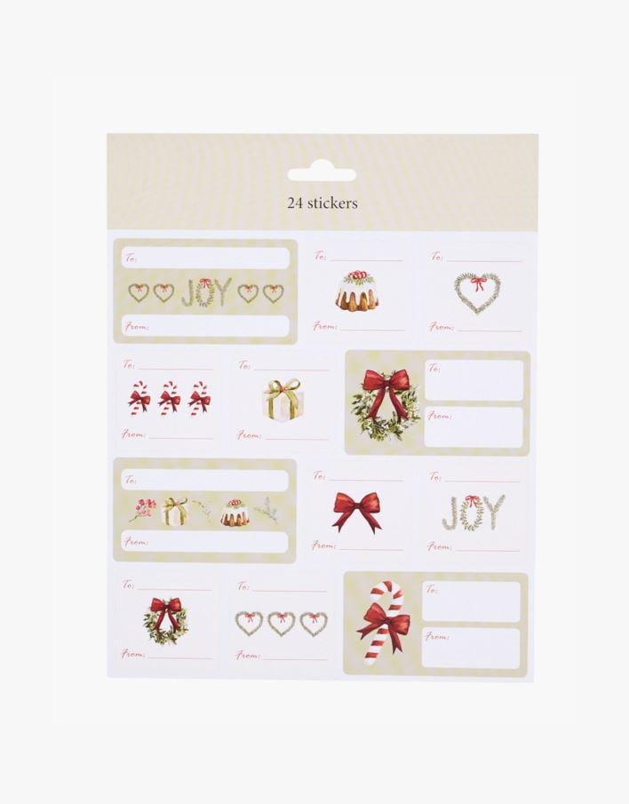 Kleebised: kellele/kellelt mitmevärviline - 20x22 cm mitmevärviline - 1