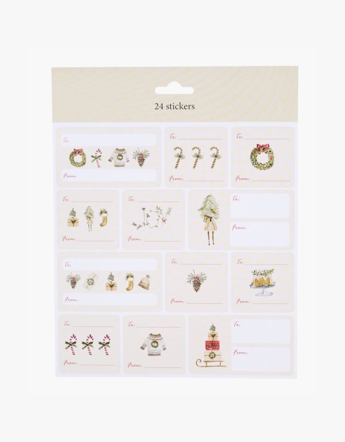 Kleebised: kellele/kellelt mitmevärviline - 20x22 cm mitmevärviline - 1