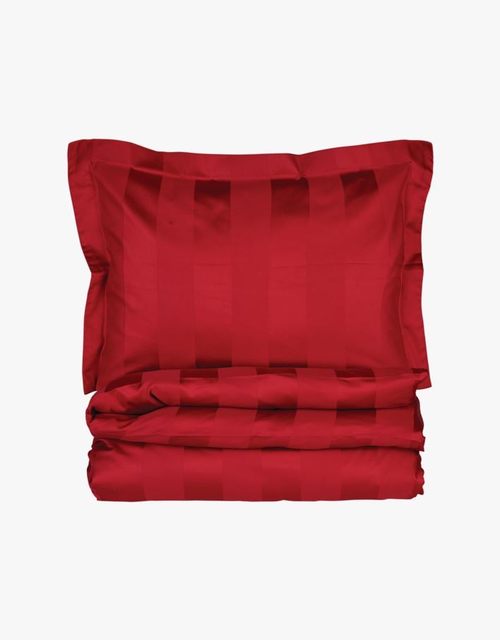 Voodipesukomplekt satiinpuuvillane punane - 230x220 cm punane - 1