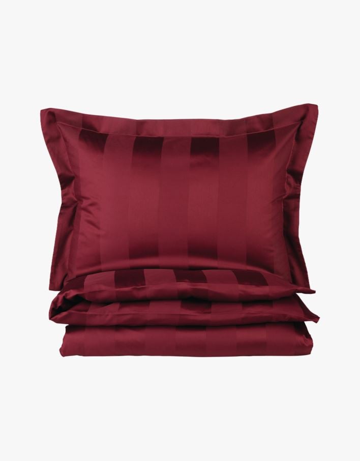 Voodipesukomplekt satiinpuuvillane tumepunane - 150x210 cm tumepunane - 1