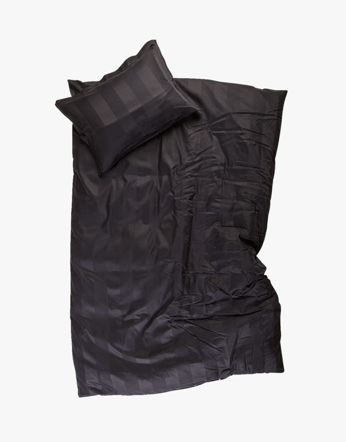 Voodipesukomplekt satiinpuuvillane must - 150x210+50x60 cm must - 1