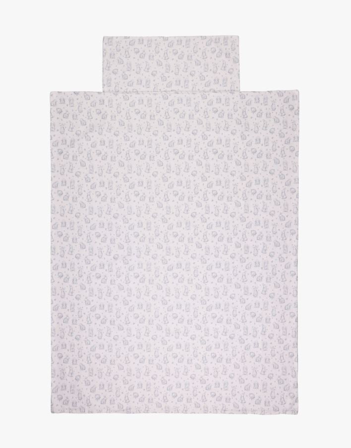 Flanell voodipesukomplekt sinine - 100x130 cm sinine - 1