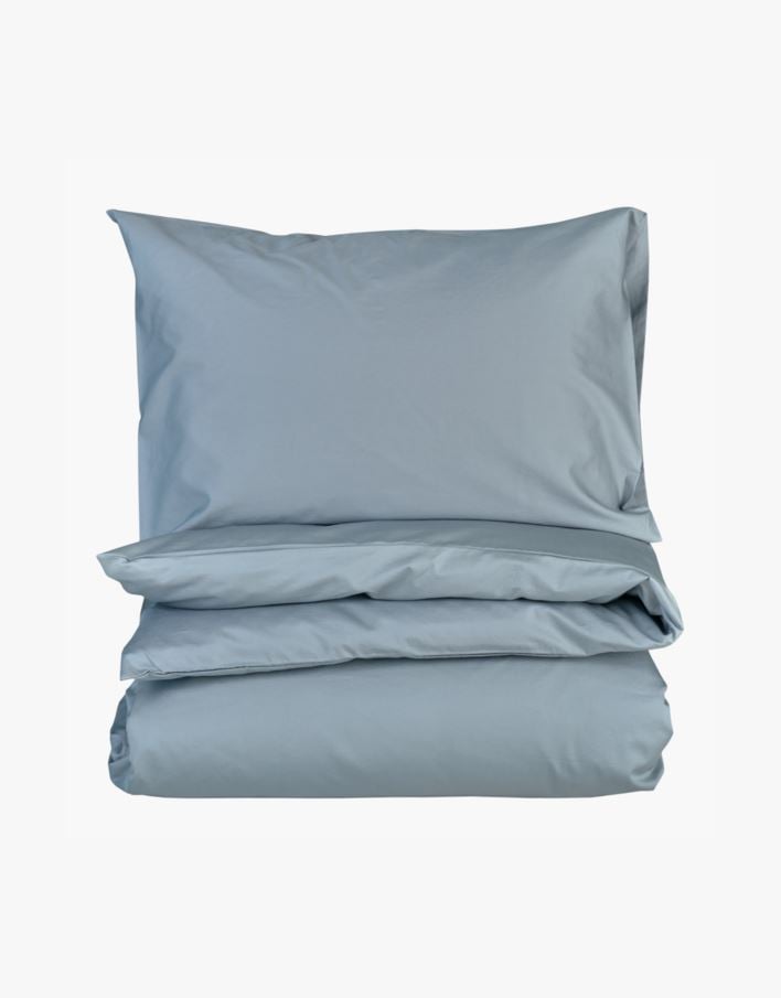 Voodipesukomplekt satiinpuuvillane sinakashall - 150x210 cm sinakashall - 1