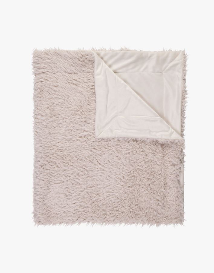 Karusnahast pleed loodusvalge - 120x160 cm loodusvalge - 1