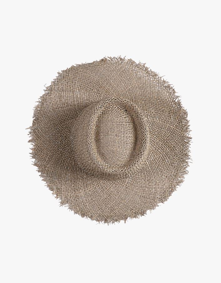 Õlgkübar naturaalne toon - 58x58 cm naturaalne toon - 1