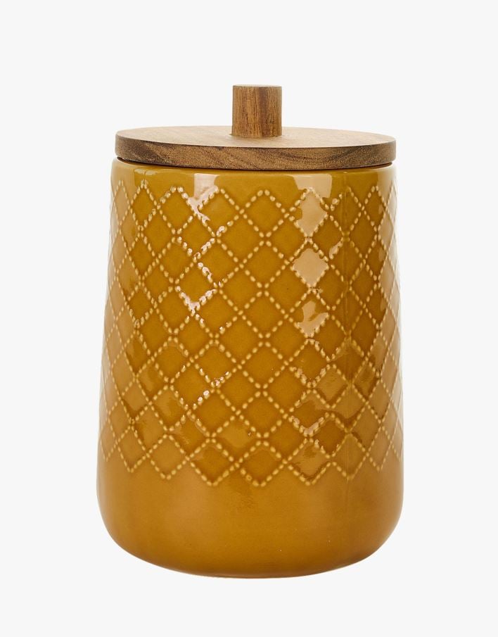 Säilituspurk kollane - 14x14x20,5 cm kollane - 1