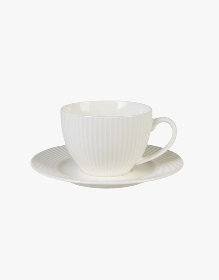 Tass alustaldrikuga valge - 250 ml valge - 1