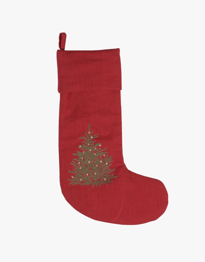 Jõulusokk punane - 18x45 cm punane - 1