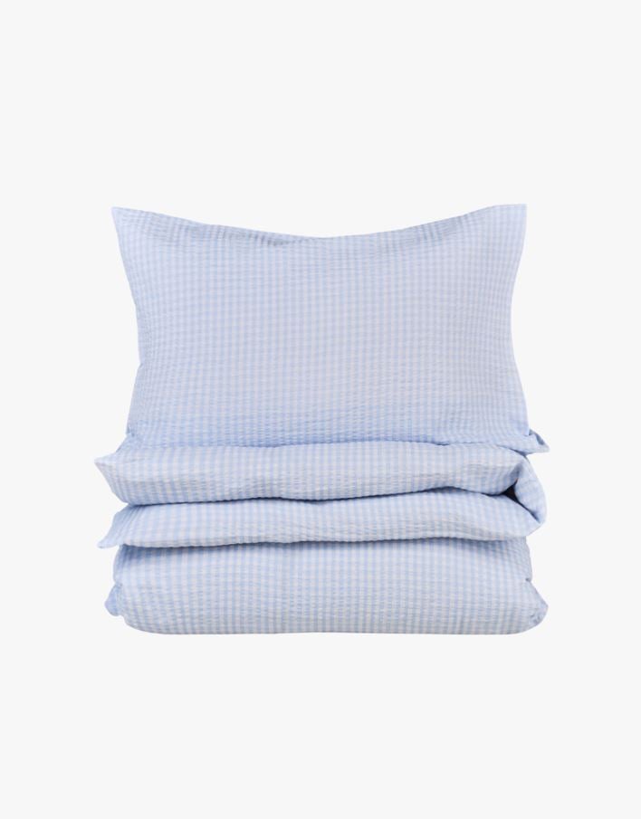 Voodipesukomplekt krepp-puuvillane hele sinine - 150x210 cm hele sinine - 1