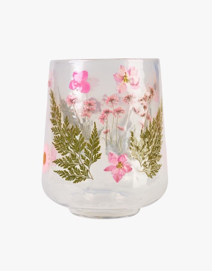 Küünlalatern mitmevärviline/roosa - 10x10x12,5 cm mitmevärviline/roosa - 1