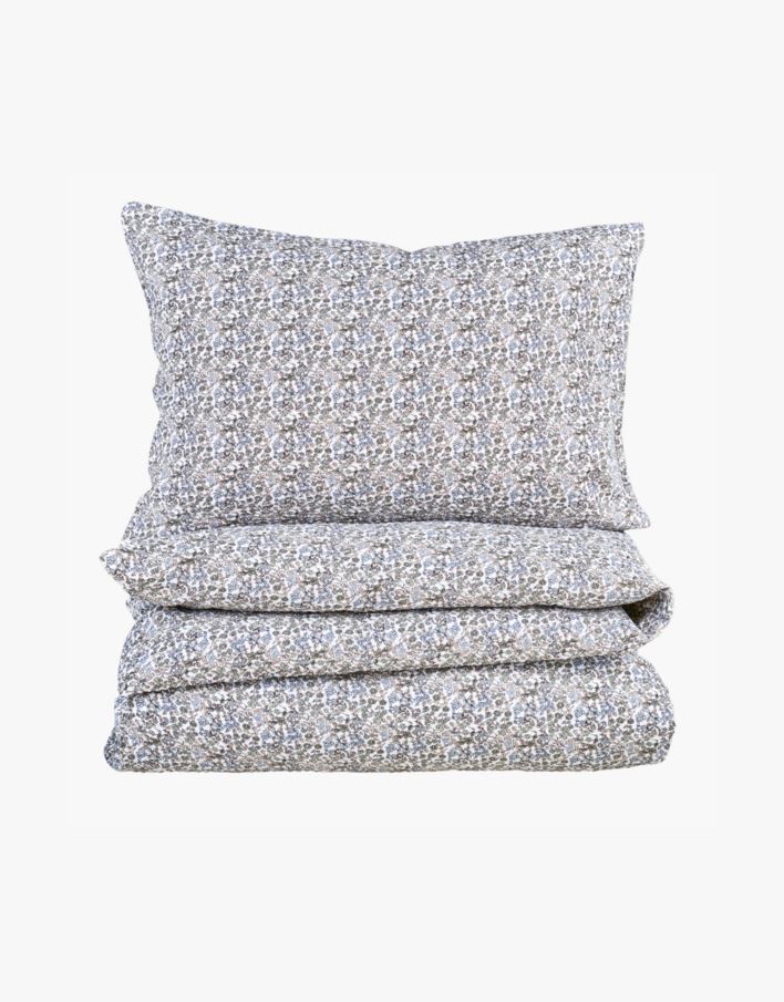 Voodipesukomplekt krepp-puuvillane mitmevärviline/sinine - 230x220 cm mitmevärviline/sinine - 1