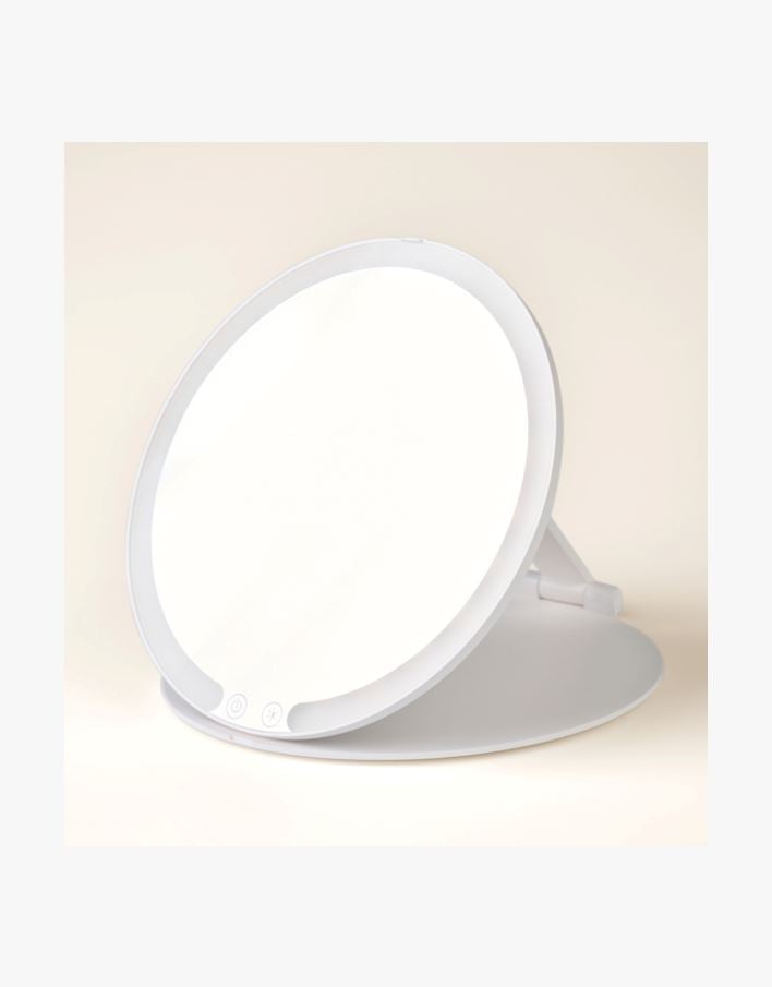 Peegel led valgustusega valge - 19,7x20x1,5 cm ø20 valge - 1