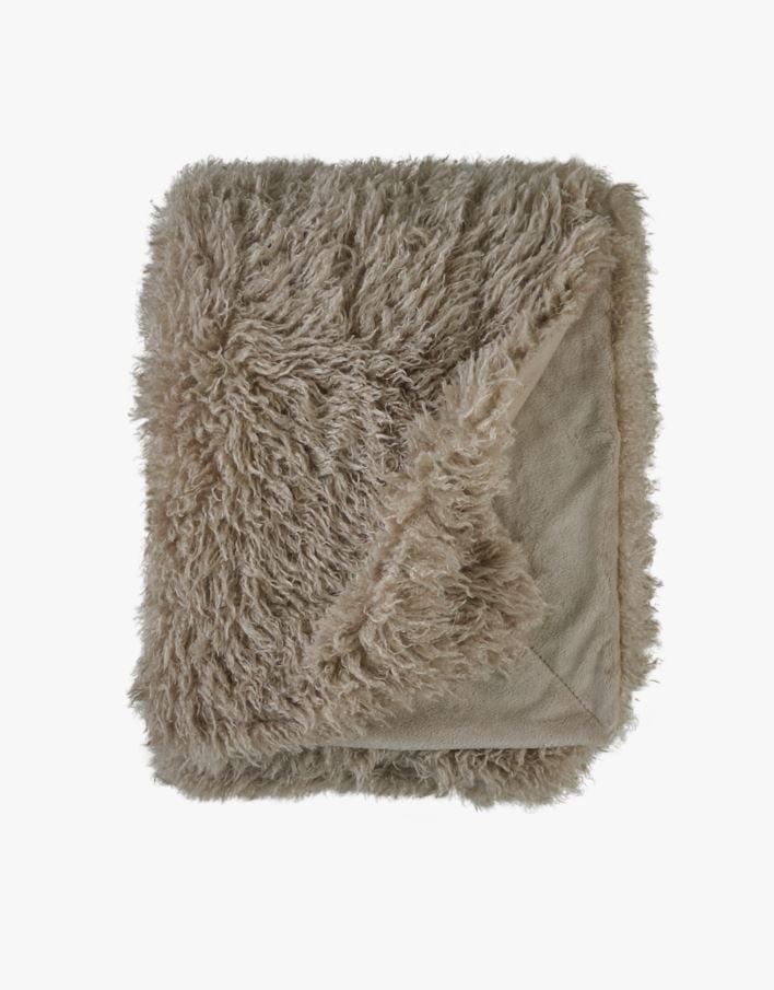 Karusnahast pleed naturaalne toon - 130x170 cm naturaalne toon - 1