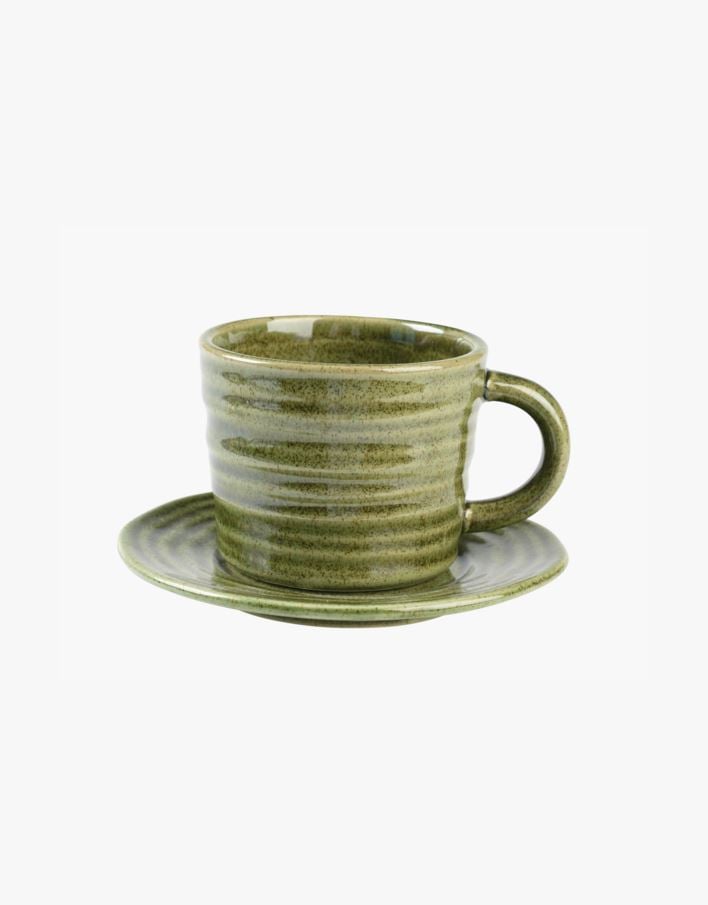 Tass alustaldrikuga roheline - 300 ml roheline - 1