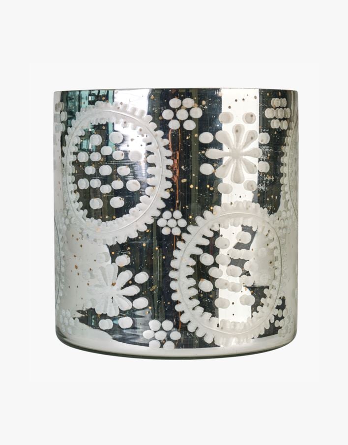 Küünlalatern hõbedane - 20x20x20 cm hõbedane - 1