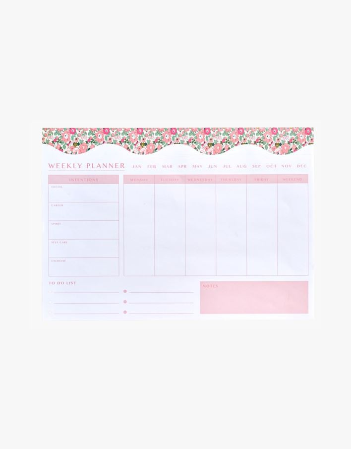 Nädala planeerija roosa - 21x30 cm roosa - 1
