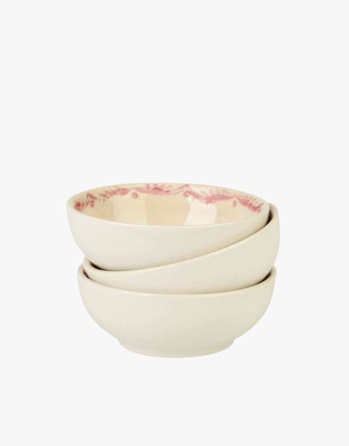 Kausid 3tk punane - ø8,2 h 3cm punane - 1