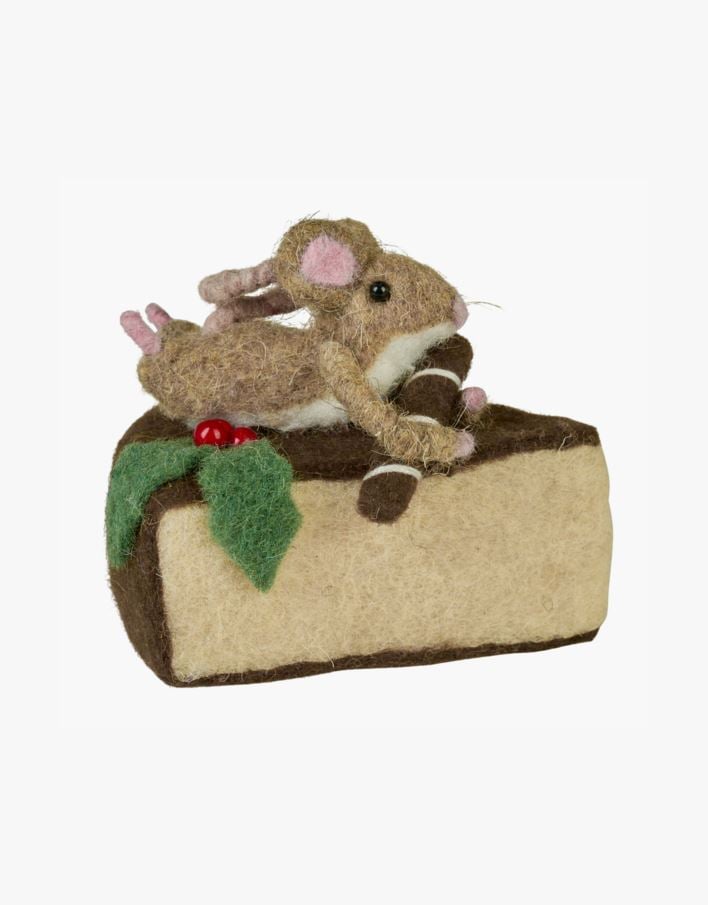 Jõuluhiir mitmevärviline/pruun - 10x11x9 cm mitmevärviline/pruun - 1
