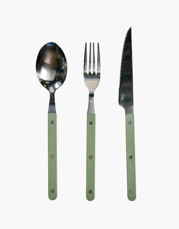 Söögiriistad 3 tk heleroheline - 3 stk heleroheline - 1