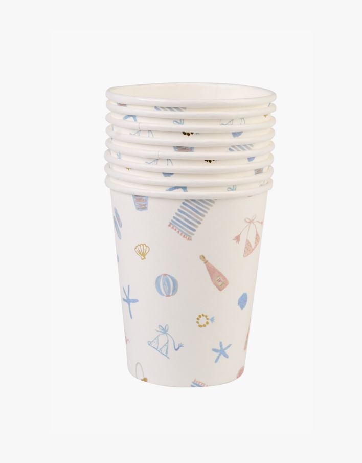 Papptass x 8 mitmevärviline - 250 ml mitmevärviline - 1