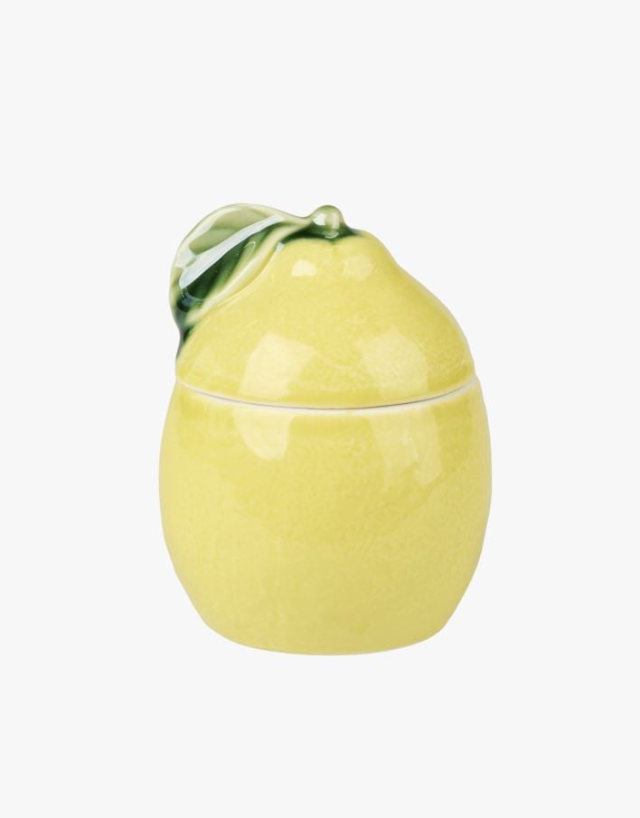 Kaanega purk kollane - ø8,5 h10,5 cm kollane - 1