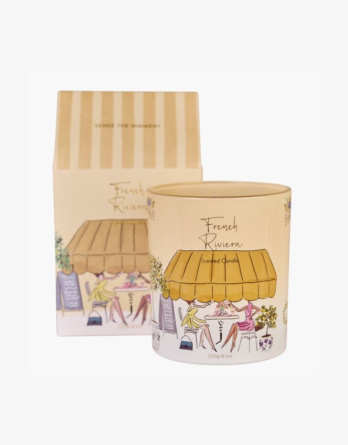 Lõhnaküünal mitmevärviline/kollane - 230 g mitmevärviline/kollane - 1