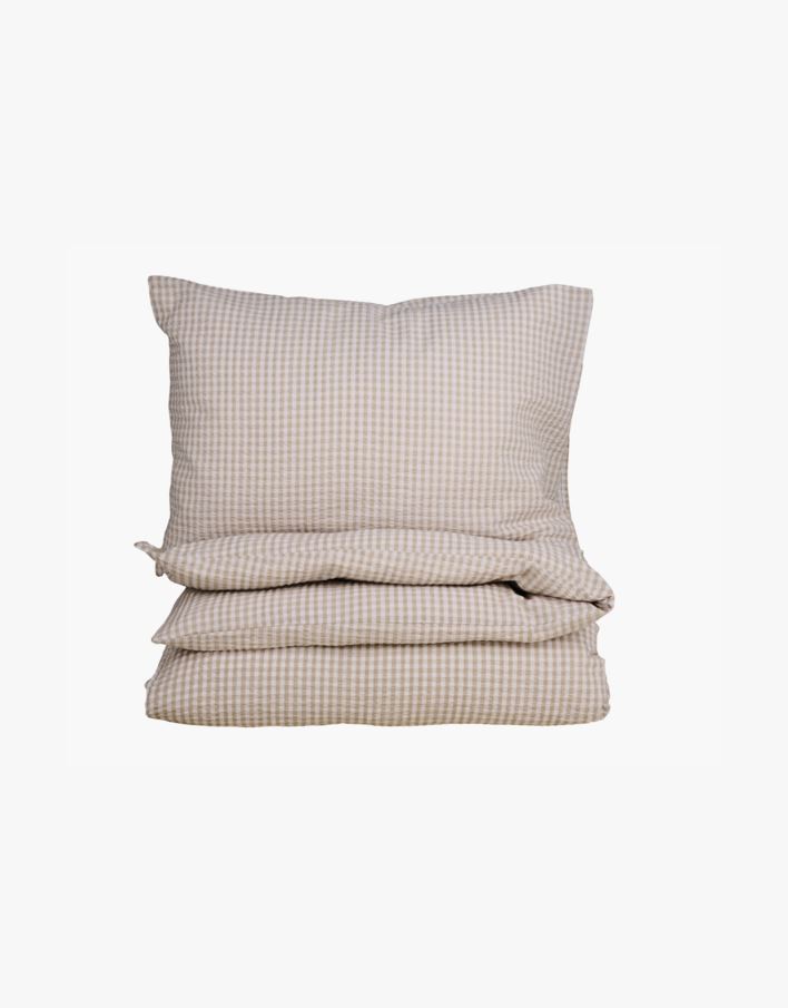 Voodipesukomplekt krepp-puuvillane sand - 150x210 cm sand - 1