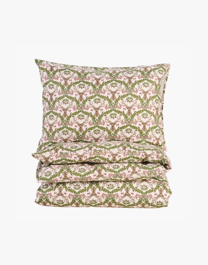 Flanell voodipesukomplekt mitmevärviline/roosa - 230x220 cm mitmevärviline/roosa - 1