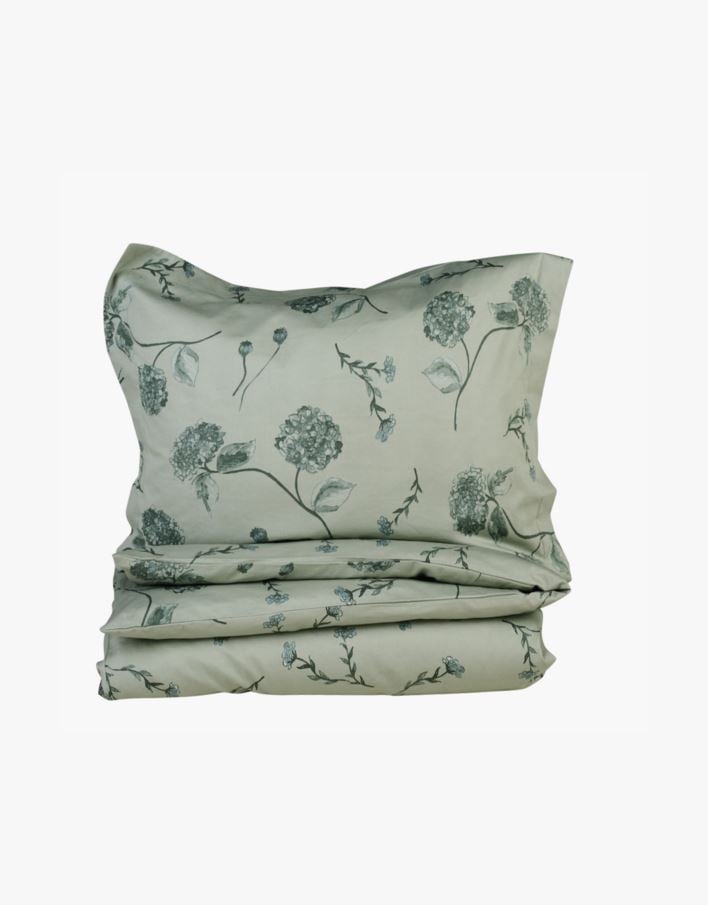 Voodipesukomplekt satiinpuuvillane roheline - 150x210 cm roheline - 1