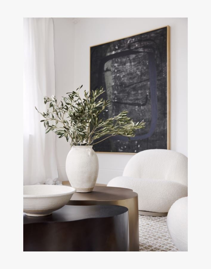 Keraamiline vaas loodusvalge - 23x23x32,5 cm loodusvalge - 1