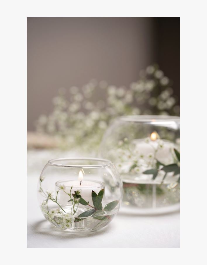 Küünlalatern läbipaistev - 12x12x10 cm läbipaistev - 1